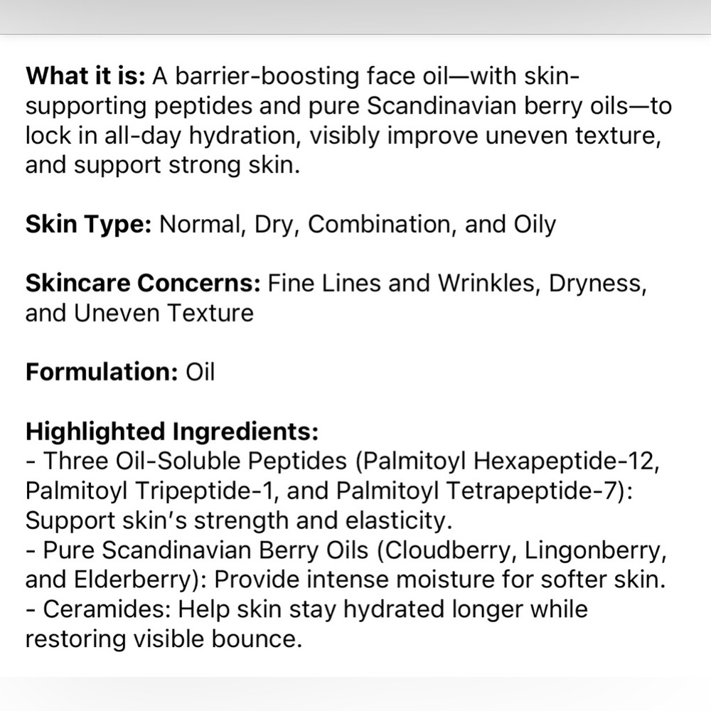 🌿 OLEHENRIKSEN Hydrabarrier Nourishing Face Oil - Picture 10 of 10